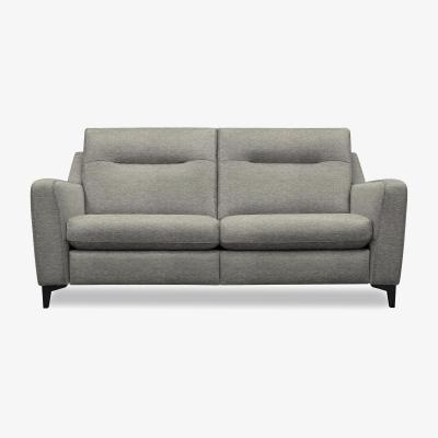 Furniture Village G Plan - Arlo 3 Seater Fabric Power Recliner Sofa - Mirage Slate with Ebony Feet