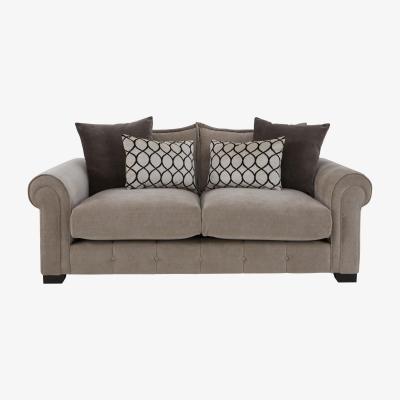 Furniture Village Alexander and James - Sumptuous 3 Seater Fabric Sofa - Chamonix Wicker
