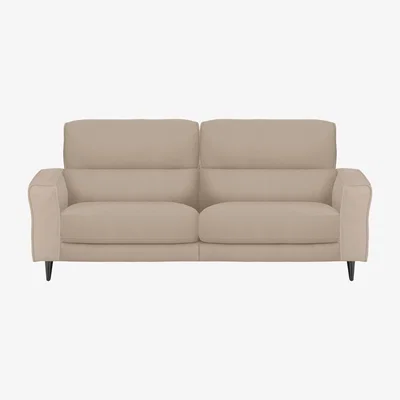 Furniture Village Axel 3 Seater BV Leather Power Recliner Sofa - BV Pebble