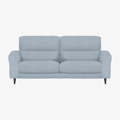 Furniture Village Axel 3 Seater Fabric Power Recliner Sofa - Baby Blue