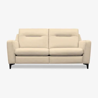 Furniture Village G Plan - Arlo 3 Seater Fabric Power Recliner Sofa - Stingray Linen with Ebony Feet
