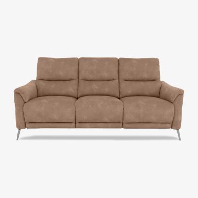 Furniture Village Daytona 3 Seater Fabric Power Recliner Sofa - Dexter Sand