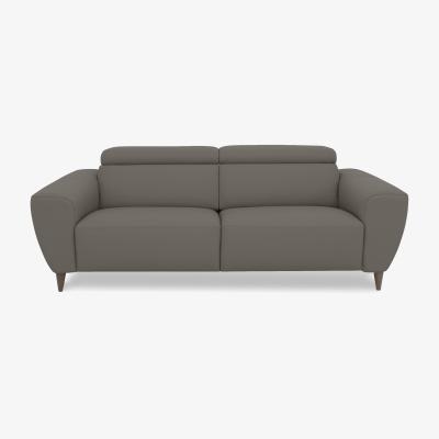 Furniture Village Nicoletti Italia - Milano 3 Seater Leather Sofa - Botero Visone