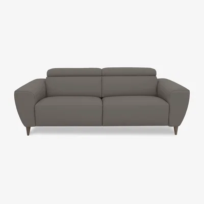 Furniture Village Nicoletti Italia - Milano 3 Seater Leather Sofa - Botero Visone