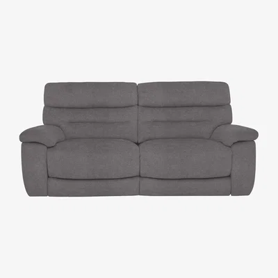 Furniture Village Comfort Story - Nimbus 3 Seater Fabric Power Recliner Sofa - Iron