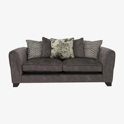 Furniture Village Ariana 3 Seater Fabric Pillow Back Sofa