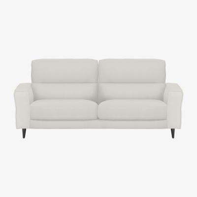 Furniture Village Axel 3 Seater BV Leather Sofa - Frost