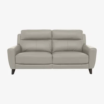 Furniture Village Comfort Story - Zen 3 Seater Leather Power Recliner Sofa with Headrests and Power Lumbar
