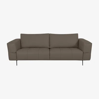 Furniture Village Domicil - Lawson 3 Seater Leather Sofa - NN Pine Bark