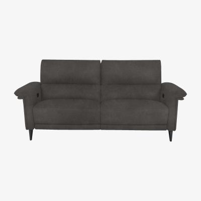 Furniture Village Domicil - Huxley 3 Seater Fabric Power Recliner Sofa with Telescopic Headrests - Taupe
