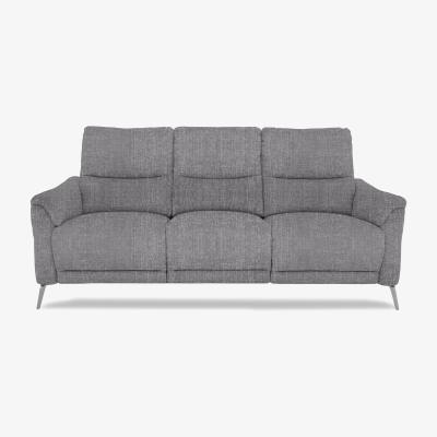 Furniture Village Daytona 3 Seater Fabric Power Recliner Sofa - Anivia Grey