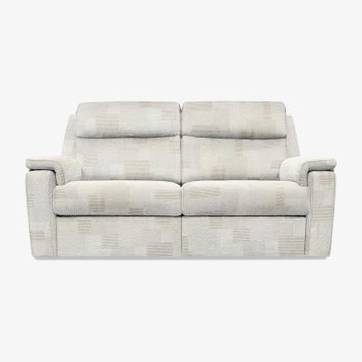 Furniture Village G Plan - Thornbury 3 Seater Fabric Sofa - No Recliner - Checkers Putty