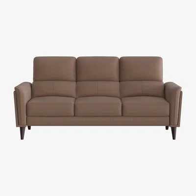 Furniture Village Compact Collection Klein 3 Seater Fabric Sofa - Tobacco