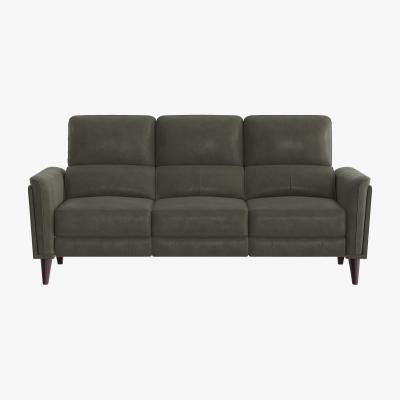 Furniture Village Compact Collection Klein 3 Seater Fabric Power Recliner Sofa with Telescopic Headrests - R16 Charcoal