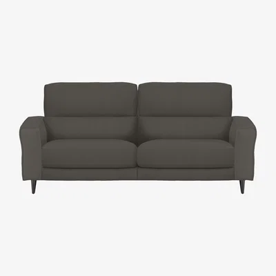 Furniture Village Axel 3 Seater HW Leather Power Recliner Sofa - Elephant