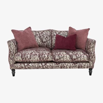 Furniture Village Boutique Chatterley 3 Seater Sofa - Canopy Mulberry with Ebony Feet