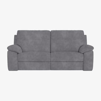 Furniture Village Nicoletti Italia - Pepino 3 Seater Fabric Sofa with Power Recliner - Selma Topo