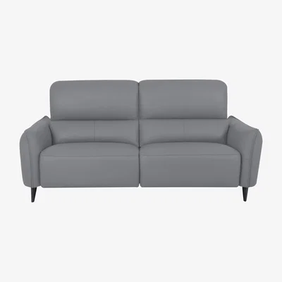 Furniture Village Domicil - Maddox 3 Seater Leather Power Recliner Sofa - NP Paloma Grey