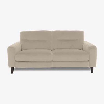 Furniture Village Jules 3 Seater Fabric Power Recliner Sofa - Light Khaki