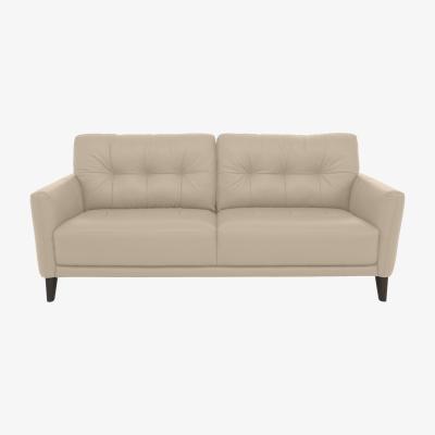 Furniture Village Uno BV Leather 3 Seater Sofa - Dapple Grey