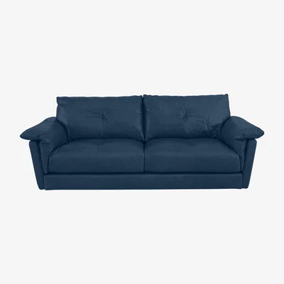 Furniture Village The Slouch 3 Seater Leather Sofa- World of Leather