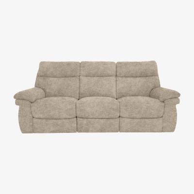 Furniture Village Comfort Story - Serene 3 Seater Fabric Power Recliner Sofa with Headrests and Power Lumbar - Cream