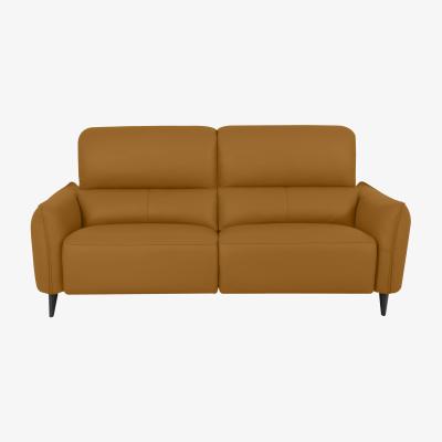 Furniture Village Domicil - Maddox 3 Seater Leather Power Recliner Sofa - NP Honey Yellow