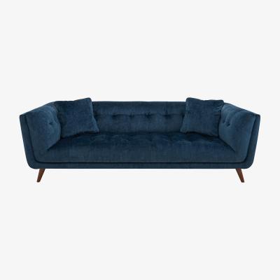 Furniture Village Rene 3 Seater Fabric Sofa - Heritage Airforce
