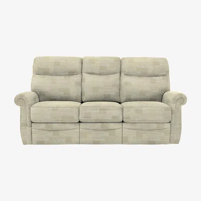 Furniture Village G Plan - Avon 3 Seater Fabric Manual Recliner Sofa - Grey