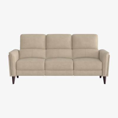 Furniture Village Compact Collection Klein 3 Seater Fabric Power Recliner Sofa with Telescopic Headrests - Oatmeal