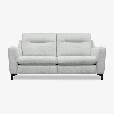 Furniture Village G Plan - Arlo 3 Seater Fabric Power Recliner Sofa - Swift Cygnet with Ebony Feet