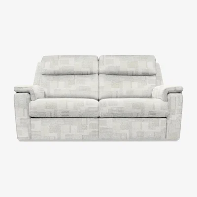 Furniture Village G Plan - Thornbury 3 Seater Fabric Power Recliner Sofa - Lydia Blush