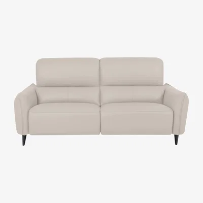 Furniture Village Domicil - Maddox 3 Seater Leather Sofa - NN Frost