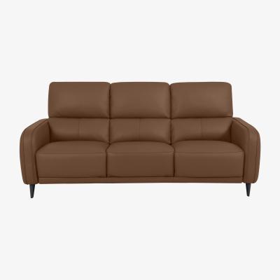 Furniture Village Domicil - Logan 3 Seater Leather Sofa - NP Caramel