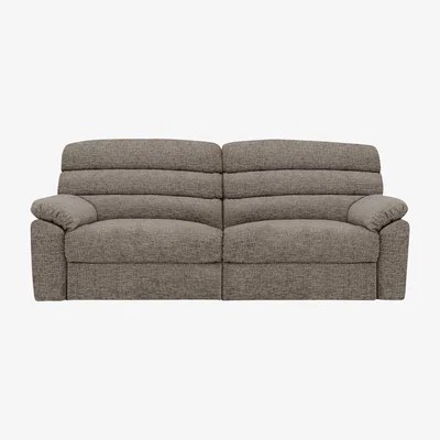 Furniture Village Comfort Story - Page 3 Seater Fabric Power Recliner Sofa with Power Headrests