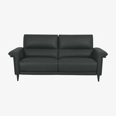 Furniture Village Domicil - Huxley 3 Seater Leather Sofa - NN Shale Grey