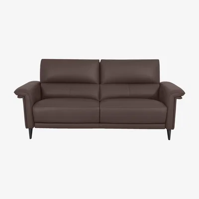 Furniture Village Domicil - Huxley 3 Seater Leather Sofa - NN Cacao Brown