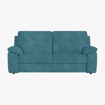 Furniture Village Nicoletti Italia - Pepino 3 Seater Fabric Sofa - Selma Turchese