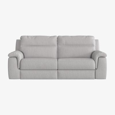 Furniture Village Nicoletti - Paolo 3 Seater Fabric Power Recliner Sofa - Grey