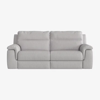 Furniture Village Nicoletti - Paolo 3 Seater Fabric Power Recliner Sofa - Grey