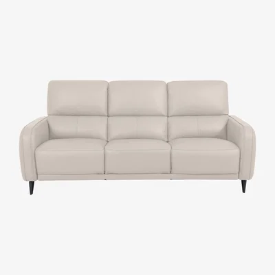 Furniture Village Domicil - Logan 3 Seater Leather Sofa - NP Frost