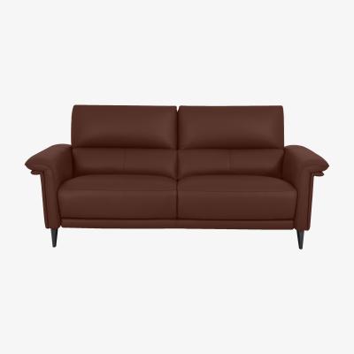 Furniture Village Domicil - Huxley 3 Seater Leather Sofa - NN Saddle Brown