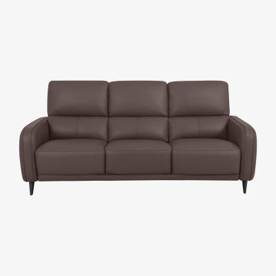 Furniture Village Domicil - Logan 3 Seater Leather Sofa - NP Cacao Brown