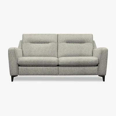 Furniture Village G Plan - Arlo 3 Seater Fabric Sofa - No Recliner - Mirage Powder with Ebony Feet