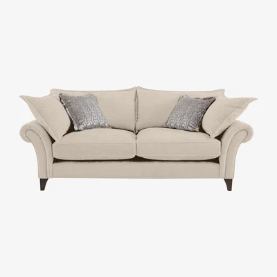 Furniture Village Boutique Splendour Fabric 3 Seater Sofa - Grey