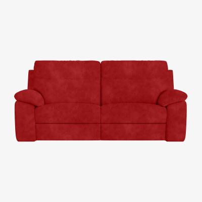 Furniture Village Nicoletti Italia - Pepino 3 Seater Fabric Sofa with Power Recliner - Selma Rosso