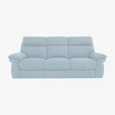 Furniture Village Comfort Story - Serene 3 Seater Fabric Sofa - Baby Blue