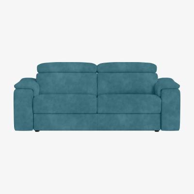 Furniture Village Nicoletti Italia - Davide 3 Seater Fabric Sofa - Selma Turchese