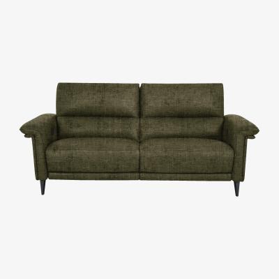 Furniture Village Domicil - Huxley 3 Seater Fabric Power Recliner Sofa with Telescopic Headrests - Grey Forest