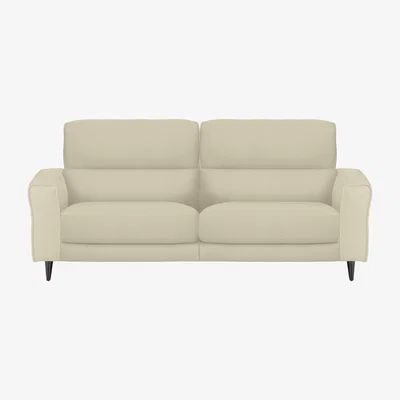 Furniture Village Axel 3 Seater BV Leather Power Recliner Sofa - BV Bisque